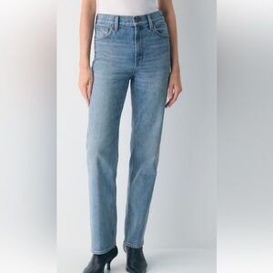 Denim Forum Light Blue Straight Leg Jeans
